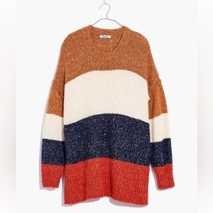 Madewell striped baxter sweater tunic